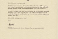 Elf On The Shelf  Letter From Santa Announcing His Arrival pertaining to Elf On The Shelf Letter From Santa Template
