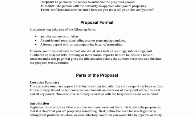 Engineering Project Proposal Template And Informal Proposal Letter with Engineering Proposal Template