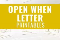 Free Confetti Open When Letters Printable  Army  Love Letter for Open When Letters Template