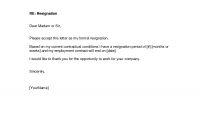 Free Download Resignation Letterwriting A Letter Of Resignation intended for Free Sample Letter Of Resignation Template