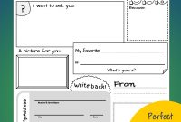 Free Pen Pal Printables For Kids  Pen Pal Ideas  Snail Mail Pen inside Pen Pal Letter Template