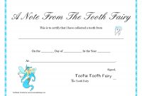 Free Printable Tooth Fairy Letter  Tooth Fairy Certificate with Tooth Fairy Letter Template