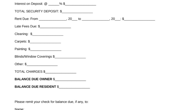 Free Security Deposit Return Letter  Pdf  Word  Eforms – Free throughout Bank Charges Refund Letter Template
