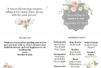 Free Wedding Program Templates You Can Customize within Wedding Agenda Template
