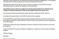 Fundraising Made Effortless With  Donation Request Letters for Letter Template For Donations Request