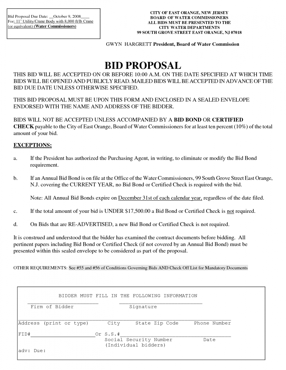 Government Bid Proposal Template pertaining to Government Proposal Template