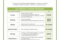 Grounds Maintenance Proposal Template with regard to Landscape Proposal Template