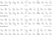 Handwriting Without Tears Print Alphabet Desk Sheets  Strips Per with Handwriting Without Tears Letter Templates