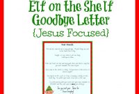 Helpful Elf On The Shelf Goodbye Letters regarding Elf On The Shelf Letter From Santa Template