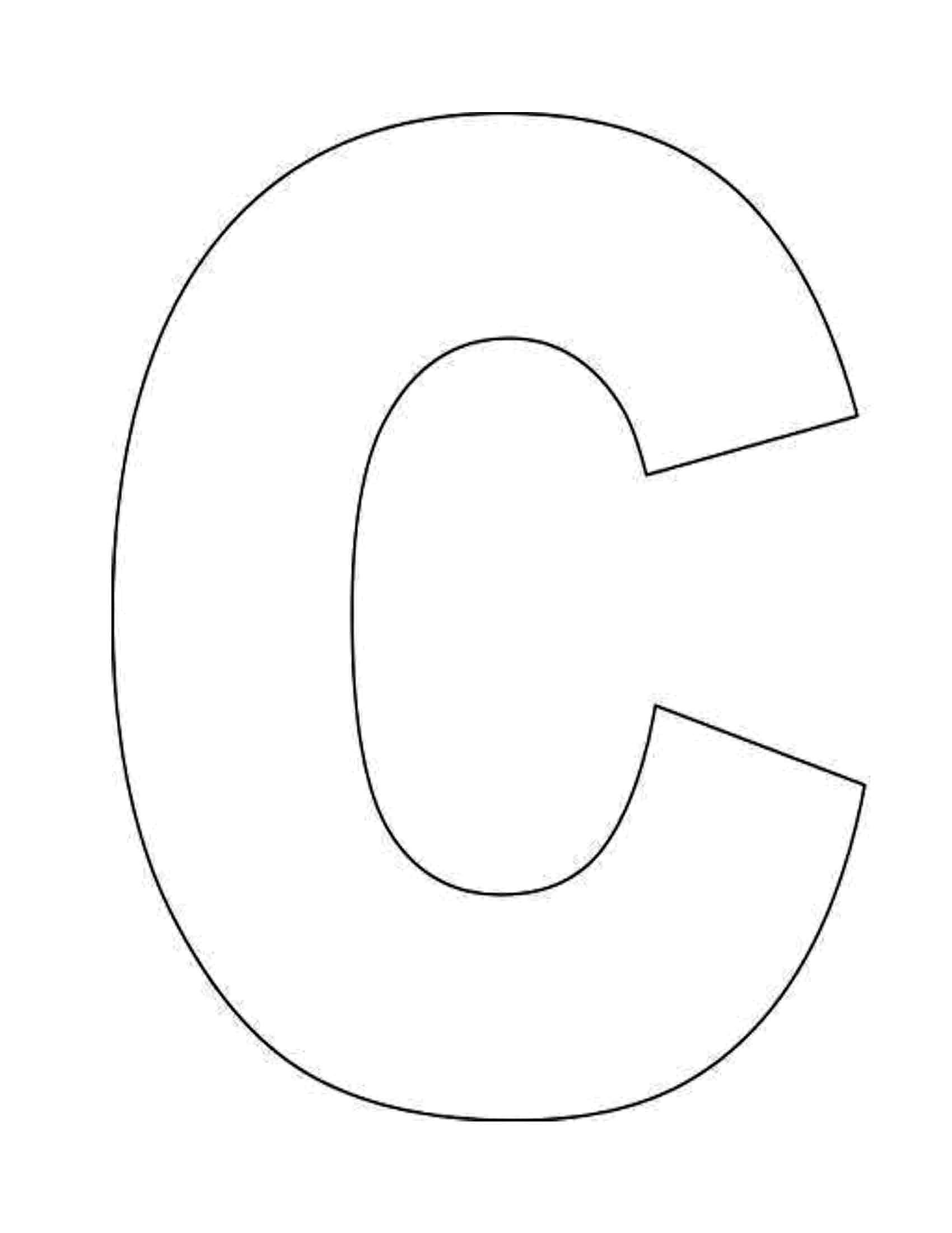 Letter C Coloring Pages To Download And Print For Free  Autism for Large Letter C Template
