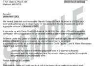 Letter Of Credit Sample   Cover Letter in Letter Of Credit Draft Template