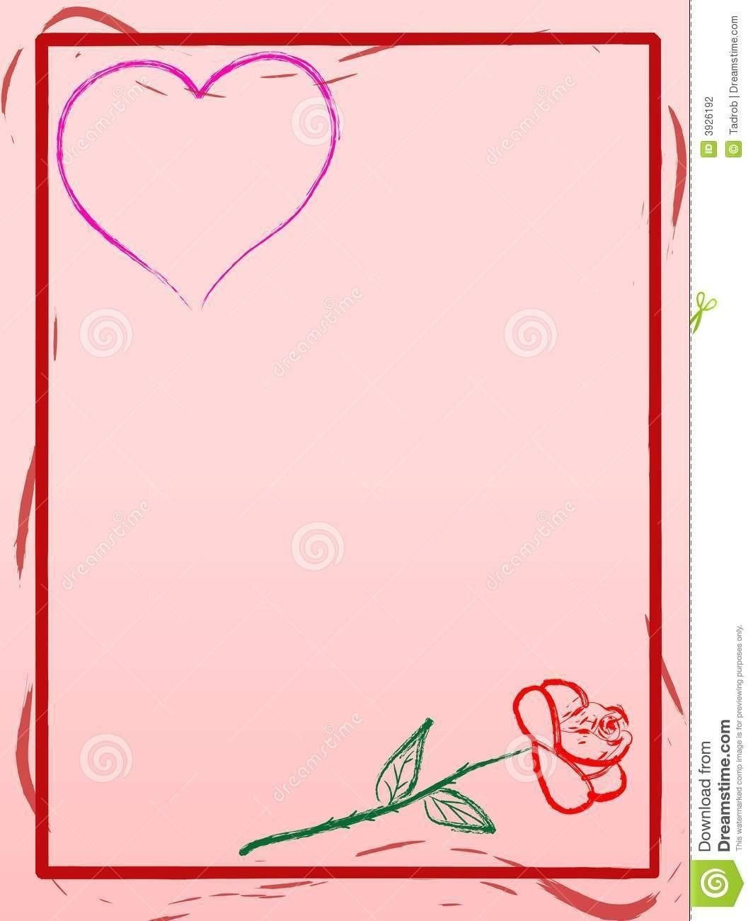 Love Letter Background Template  Theveliger with Template For Love Letter