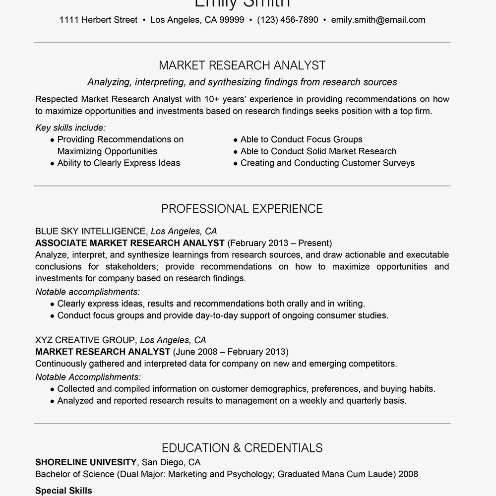 Market Research Analyst Cover Letter And Resume Examples with Estate Distribution Letter Template