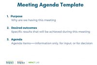Meeting Agenda Template Simple Yet Powerful Tool For Kickstarting within Simple Agenda Template