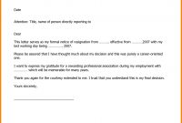New Quitting Job Letter Example  Util  Resignation Letter inside Free Sample Letter Of Resignation Template