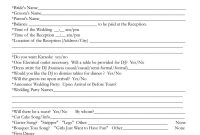 Order Of Events For Wedding Dj  Mobile Dj In   Wedding with Wedding Agenda Templates