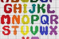 Pixel Hama Beads Pyssla Puntocroce Crossstitch Lettere with Hama Bead Letter Templates