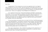 Princeton Acceptance Letter Real And Official inside College Acceptance Letter Template