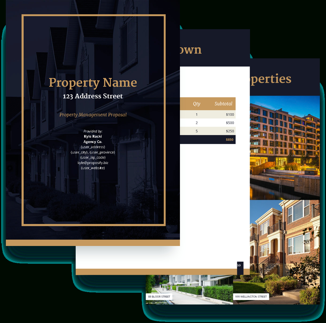 Property Management Proposal Template  Free Sample  Proposify regarding Real Estate Proposal Template