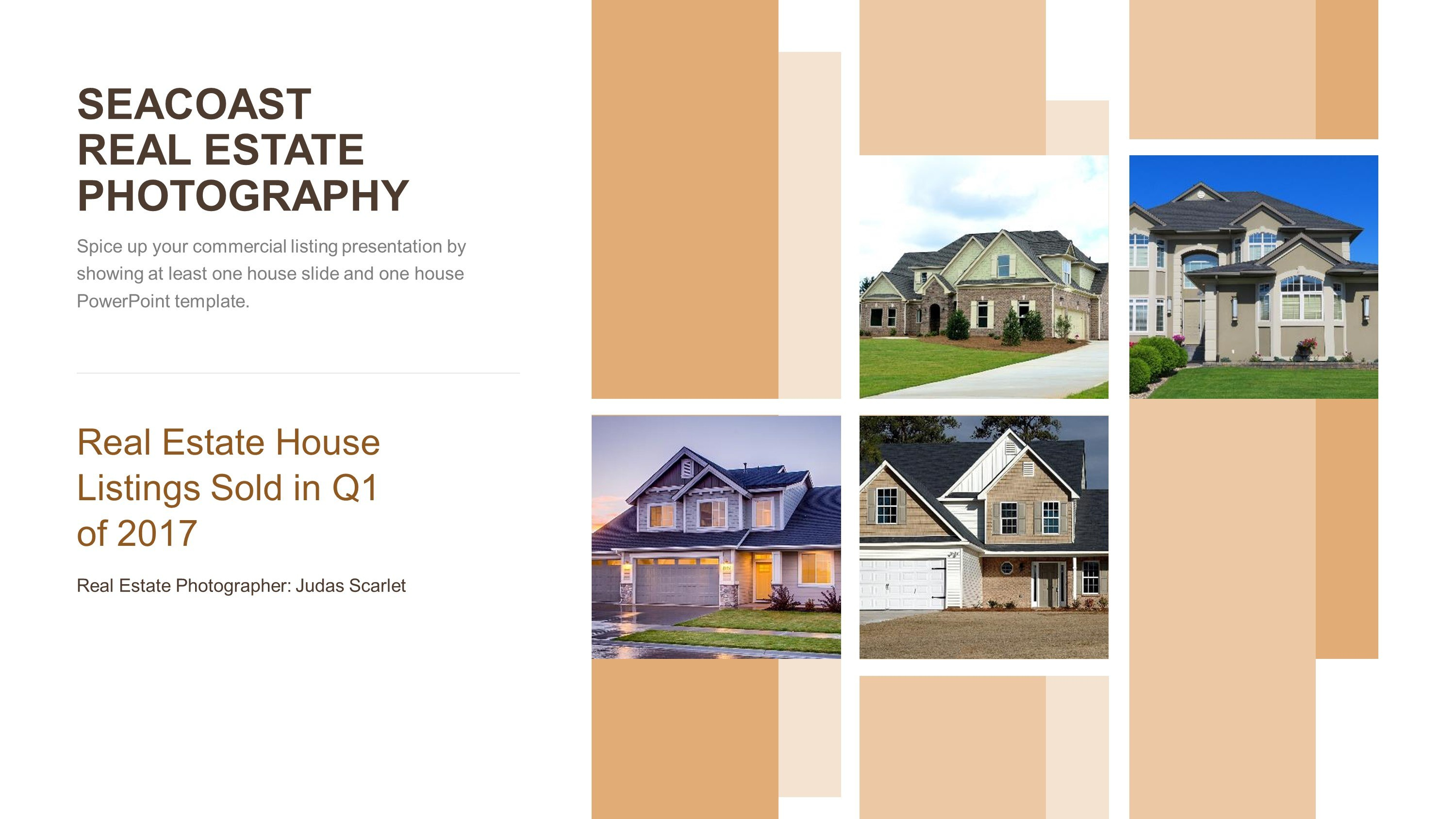 Real Estate House Listings Powerpoint Template Cover  Slidestore pertaining to Real Estate Listing Presentation Template