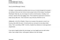 Rent Increase Letter  Gplusnick regarding Rent Increase Letter Template