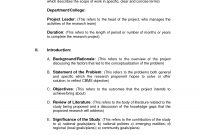 Research Proposal Outline Template Ideas Of Phd Formatle Essay in Research Project Proposal Template