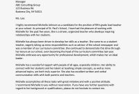 Sample Recommendation Letter For A Teacher throughout Letters To Parents From Teachers Templates