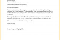 Sample Recommendation Letter From Employer Appeal Letters Reference for Letter Of Rec Template
