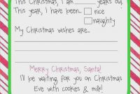 Secret Santa Questionnaire Form Templates Fresh Letter Templatecret within Secret Santa Letter Template