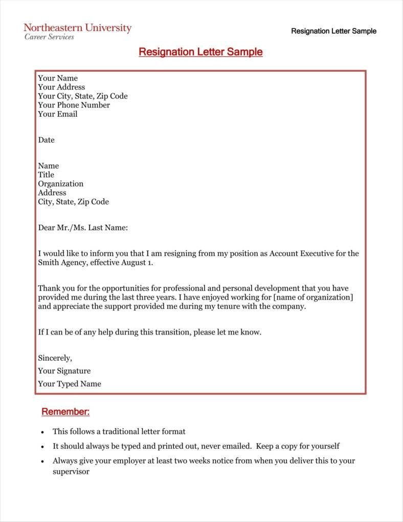 Simple Resign Letter Templates  Free Word Pdf Excel Format intended for Resignation Letter Template Pdf