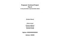 Technical Proposal Template regarding Technical Proposal Template