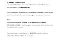 Voluntary Redundancy Letter Template To Employer – Business Form inside Retrenchment Letter Template