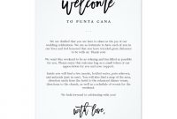 Wedding Hotel Welcome Letter Template Examples  Letter Templates for Welcome Bag Letter Template