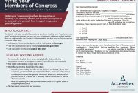 Write Your Congressional Member Letter Template  Accesslex in Letter To Congressman Template