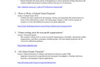 Writing A Federal Grant Proposal in Writing A Grant Proposal Template