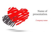 Download Free Two Hearts Powerpoint Template For Presentation inside Free Love Heart Ppt Template