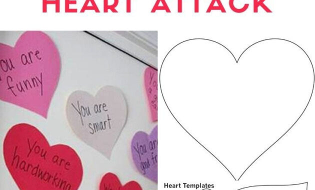 Give A Valentine Heart Attack To Your Kids To Let Them Know pertaining to Valentine Heart Attack Idea With Free Printable Heart Template