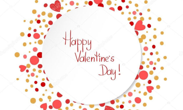 Happy Valentines Day Card Template — Stockvektor © Afanasia regarding Valentine&amp;#039;s Day Card Printable Templates