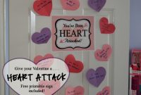 Heart Attack Your Valentine  Celebrating Holidays intended for Valentine Heart Attack Idea With Free Printable Heart Template