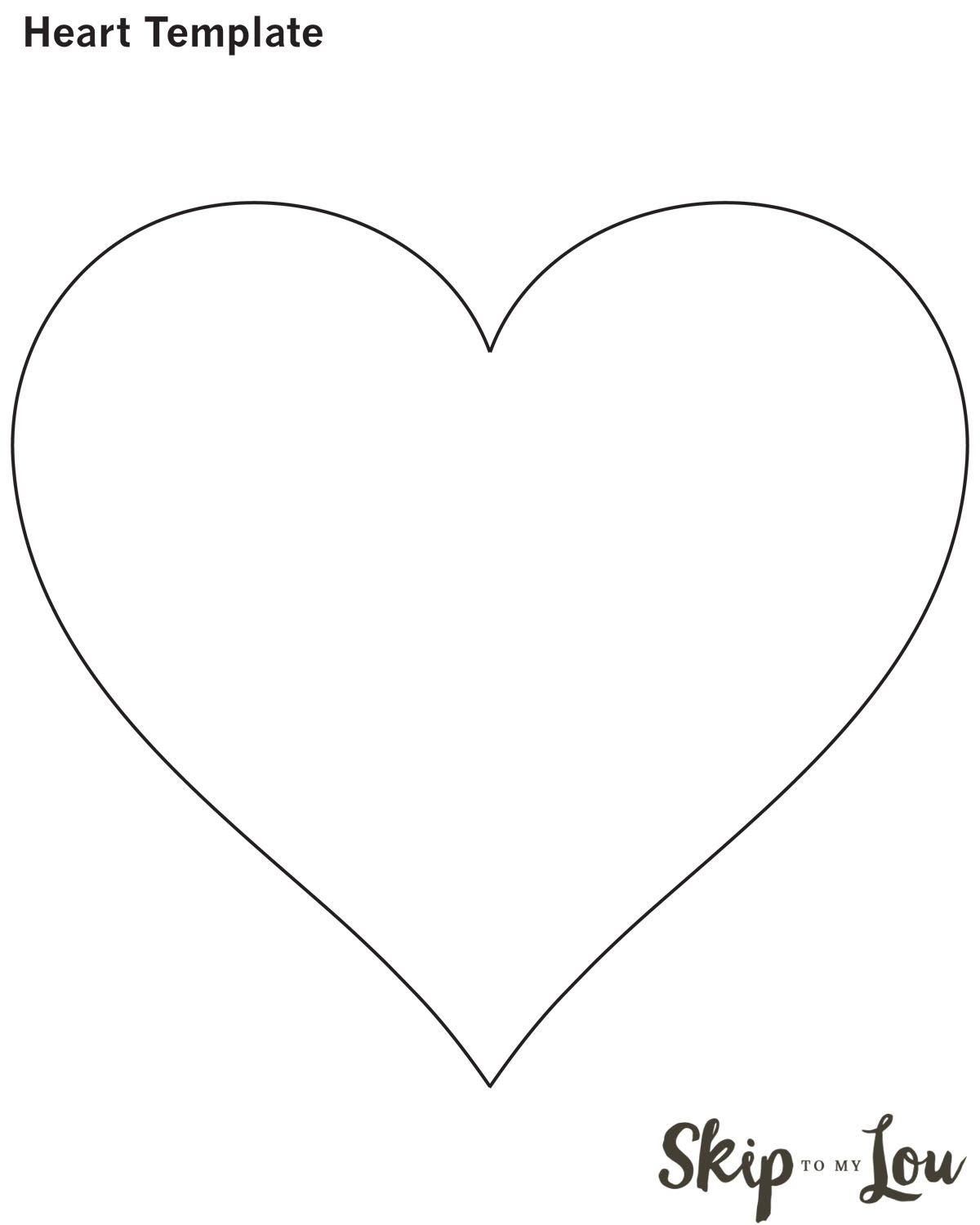 Valentine Heart Attack  Printable Heart Template Heart throughout Free Printable Heart Templates