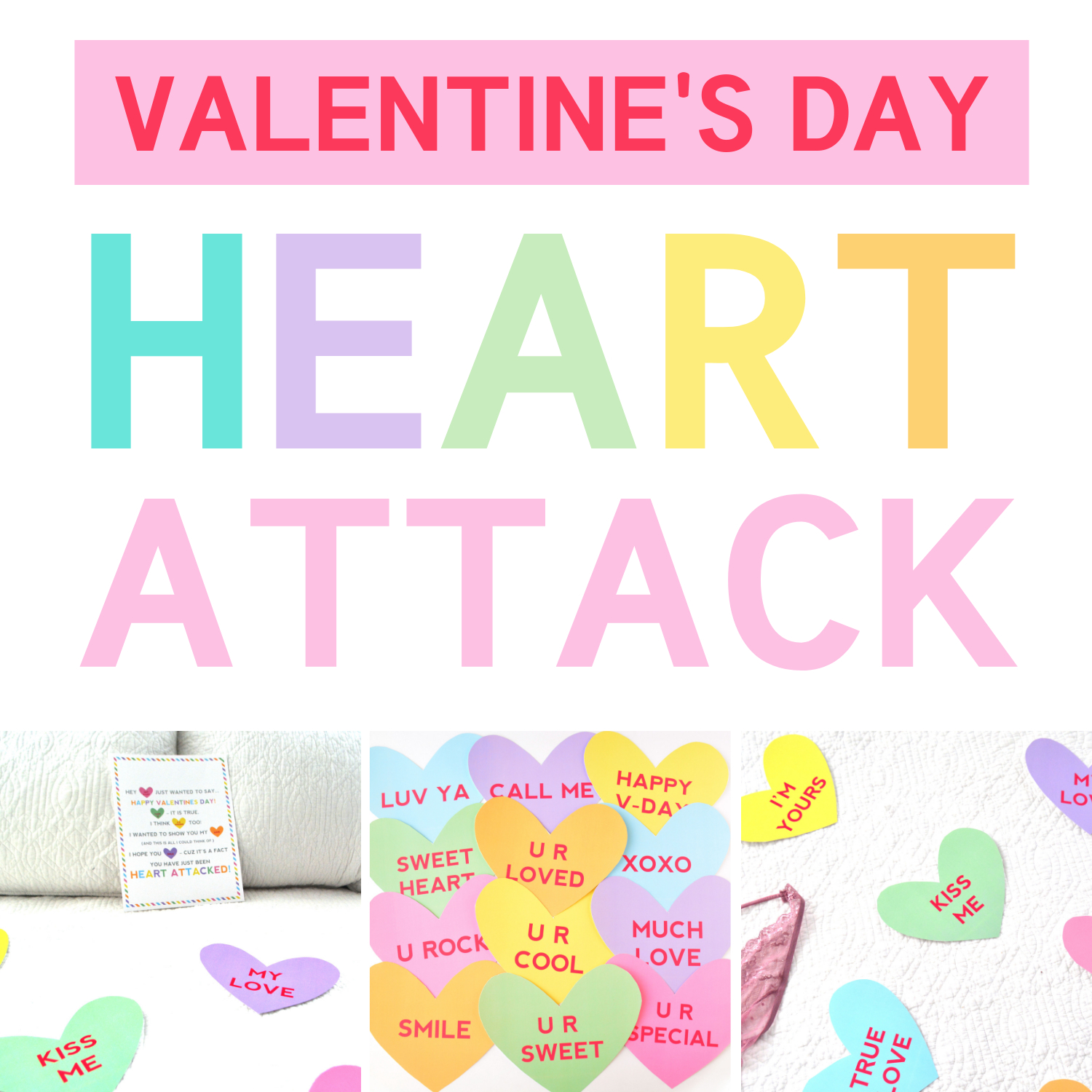 Valentine's Day Heart Attack Lawn Signs  From The Dating Divas throughout Valentine Heart Attack Idea With Free Printable Heart Template